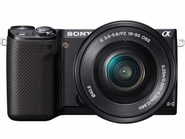 【中古】 ブラック SONY ミラーレス一眼 α NEX-5R パワーズームレンズキット E PZ 16-50mm F3.5-5.6 OSS付属 ブラック NEX-5RL/B