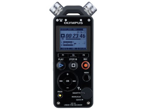 【中古】 OLYMPUS リニアPCMレコーダー 4GB 自動録音レベル調整機能 3マイクシステム搭載 LS-14