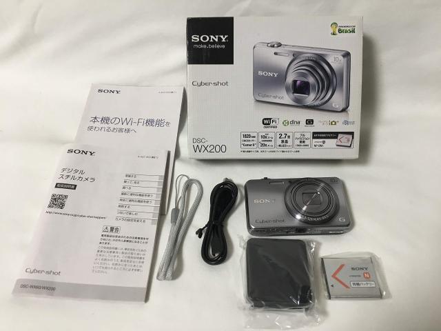 【中古】 SONY デジタルカメラ Cyber-shot WX200 1890万画素 光学10倍 シルバー DSC-WX200-Sの通販は 22,541円