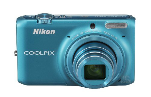 【中古】 アクアブルー Nikon デジタルカメラ COOLPIX S6500 光学12倍ズーム Wi-Fi対応 アクアブルー S6500BL