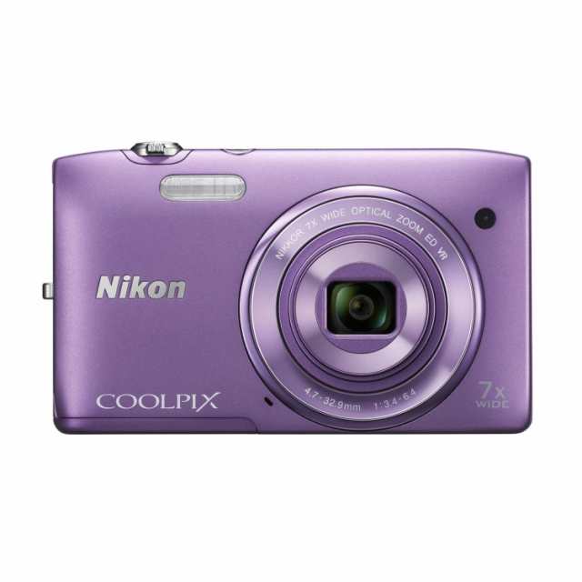 【中古】 オーキッドパープル Nikon デジタルカメラ COOLPIX S3500 光学7倍ズーム 有効画素数 2005万画素 オーキッドパープル S3500PP