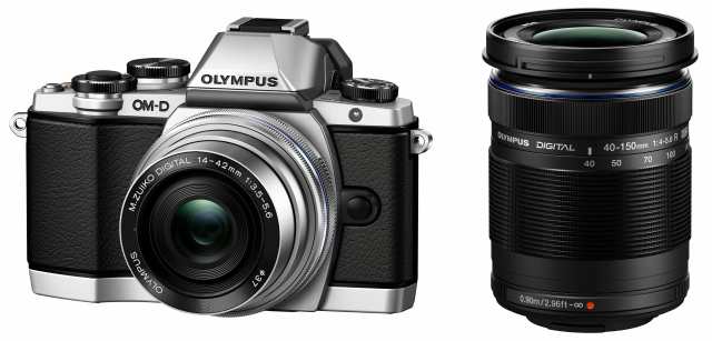 【中古】 OLYMPUS OM-D E-M10 ダブルズームキット シルバー ミラーレス一眼 OM-D E-M10 DZKIT SLV