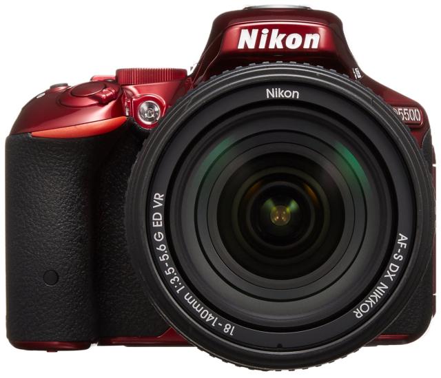 【中古】 通常品_18-140 VR レンズキット_レッド Nikon デジタル一眼レフカメラ D5500 18-140 VR レンズキット レッド 2416万画素 3.2型液晶 タッチパネル D5500LK18-140RD
