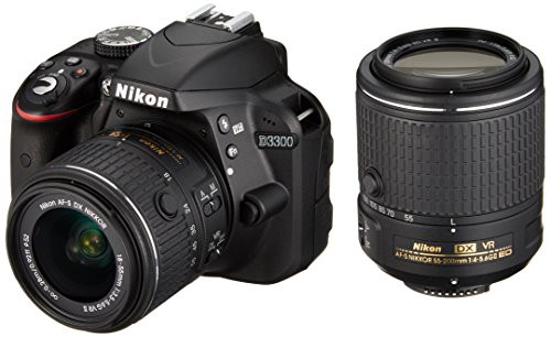 【中古】 ブラック_ダブルズームキット2 Nikon デジタル一眼レフカメラ D3300 ダブルズームキット2 ブラック