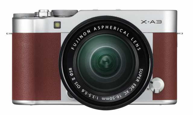 【中古】 ブラウン_レンズキット FUJIFILM ミラーレス一眼 X-A3 レンズキット ブラウン X-A3LK-XC-BW