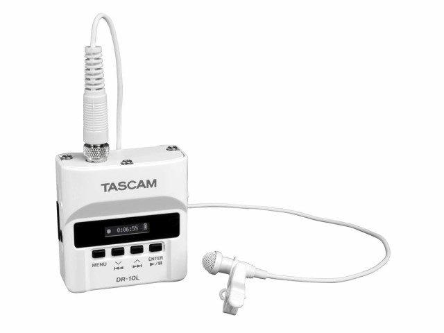 【中古】 TASCAM タスカム ピンマイク レコーダー DR-10LW ホワイト