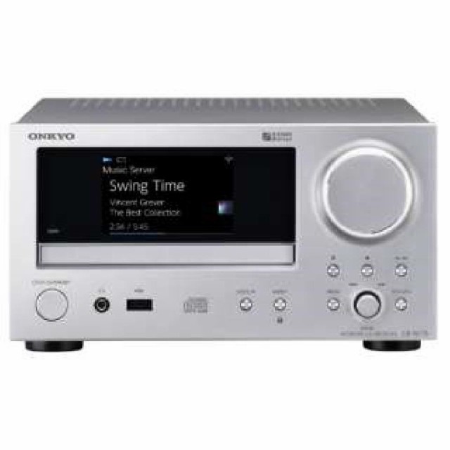 【中古】 シルバー_CDレシーバー ONKYO ネットワークCDレシーバー ハイレゾ対応 シルバー CR-N775(S)