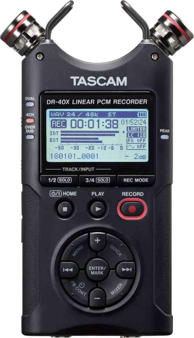 【中古】 単品 TASCAM(タスカム) DR-40X USBオーディオインターフェース搭載 4ch リニアPCMレコーダー ハンディレコーダー USBマイク You