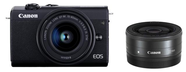 【中古】 ブラック_ダブルレンズキット_通常版_1.セットなし Canon ミラーレス一眼カメラ EOS M200 ダブルレンズキット ブラック EOSM200BK-WLK