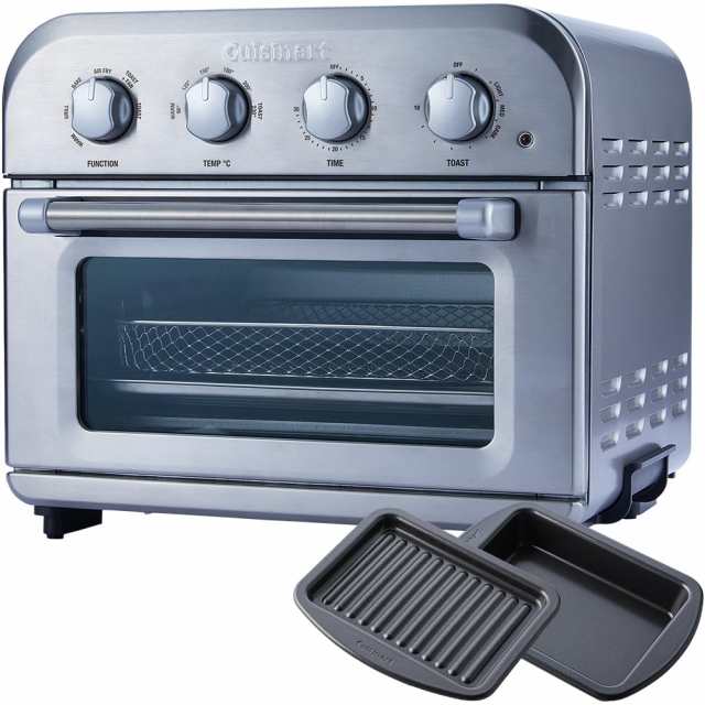 【中古】 シルバー_1)最上位モデル Cuisinart (クイジナート) ノンフライ オーブン トースター 4枚焼き オーブン グリル料理 冷凍 トース