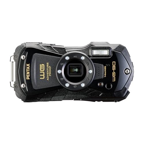 【中古】 WG-90 ブラック_単品 PENTAX WG-90 ブラック 本格防水デジタルカメラ 14m防水 (連続2時間) 1.6m耐衝撃 防塵 -10℃耐寒 アウトドアで活躍するタフネスボディ CALSモード搭載で 現場記録など幅広いビジネスシーンで活躍 66,999円