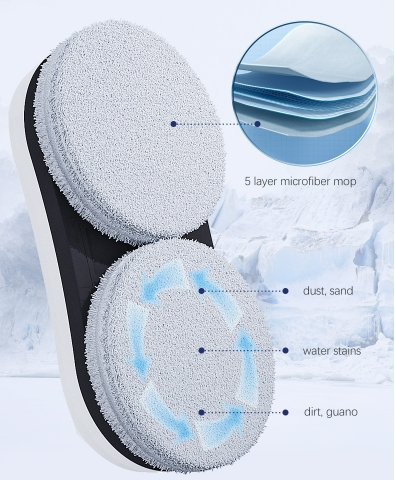 20%超還元セレクト】自動水スプレー付きウィンドウクリーナーロボット