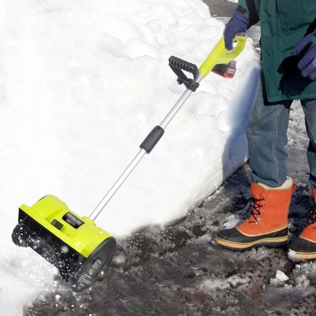 電動除雪機 家庭用 充電式 除雪機 素早い除雪 軽量 コードレス充電式除雪機 4.0Ah大容量バッテリー 除雪機 安全スイッチ 除雪用具_13