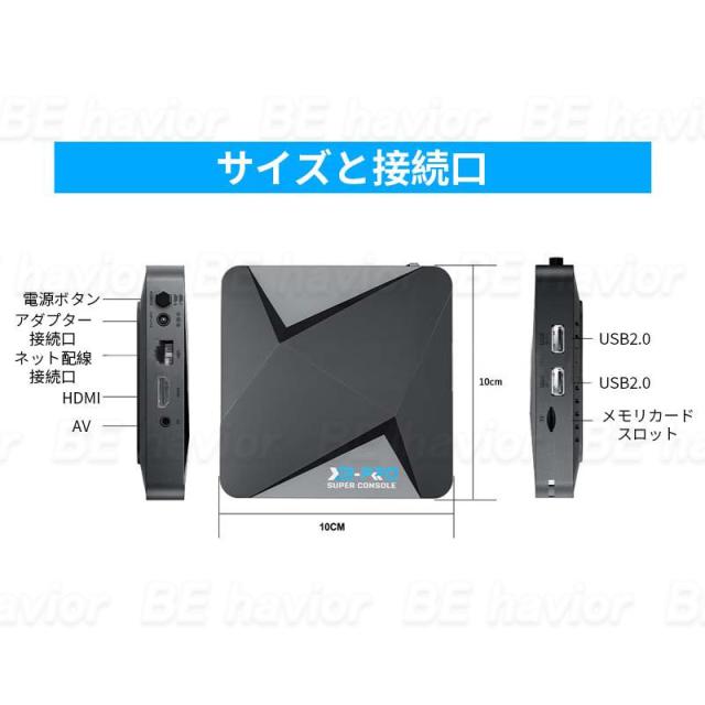 KINHANK super console x2 pro レトロTVゲーム機 エミュレーター 庭用ミニテレビゲーム機 HDMI出力 互換機 64GB 256GB_6
