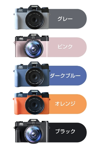 【20%超還元セレクト】デジカメ 4K 4800万画素デジタルカメラ コンパクト ビデオカメラ 3インチ ウェブカメラ機能180度反転スクリーン 自撮りカメラ 16Xデジタルズーム TFカード対応 初心者 誕生日 プレゼントクリスマス 日本語システム クリスマスプレゼント_13