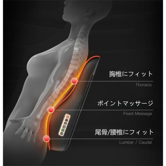 【20%超還元セレクト】多機能マサージ枕 マッサージ器 温熱 ems 小型 全身 足 背中 肩 首 電熱 肩こり ネックマッサージャー 敬老の日 母 父の日 女性 プレゼント 母の日_3