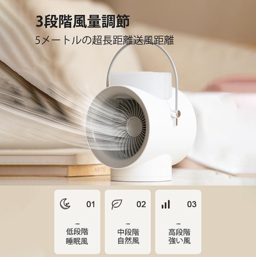 10%超還元セレクト】冷風扇 自動首振り 小型 冷却 冷風機 扇風機 携帯