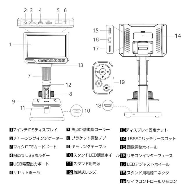 【20%超還元セレクト】顕微鏡 小学生 子供 顕微鏡 スマホ 中学生 微生物自由研究 2000倍 スタンド 7.0インチ LCDマイクロスコープ顕微鏡 500-2000倍 充電式usb 電子顕微鏡 拡大鏡 内視鏡 マイクロスコープ 2LED pc対応 肌チェック/生物観察/細かい部品チェック実験に_9