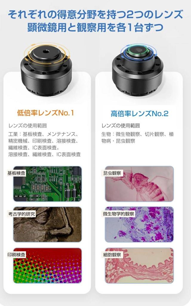 【20%超還元セレクト】顕微鏡 小学生 子供 顕微鏡 スマホ 中学生 微生物自由研究 2000倍 スタンド 7.0インチ LCDマイクロスコープ顕微鏡 500-2000倍 充電式usb 電子顕微鏡 拡大鏡 内視鏡 マイクロスコープ 2LED pc対応 肌チェック/生物観察/細かい部品チェック実験に_2