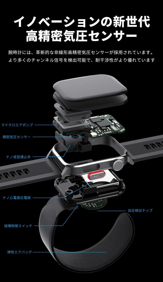 【10%超還元セレクト】スマートウォッチ 通話機能 Bluetooth5.3 2.1インチ大画面 心拍・血中酸素・睡眠・健康管理 音楽制御・歩数計 IP65防水 着信通知 iPhone/Android対応 日本語対応 ギフトに最適 f540_5