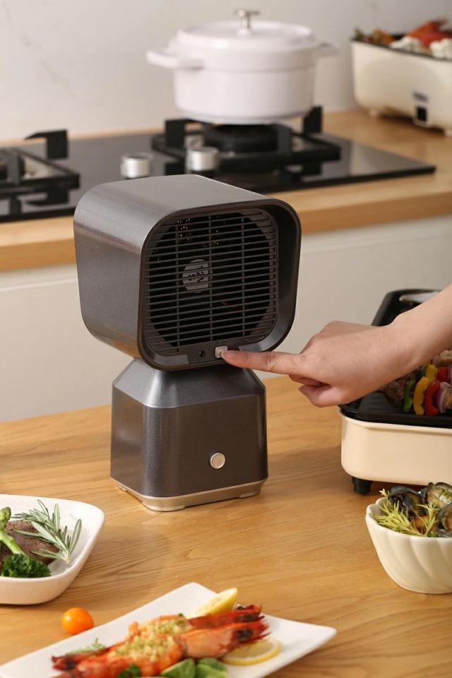 【10%超還元セレクト】卓上コンパクトレンジフード 卓上吸煙機 焼肉 無煙 卓上換気扇 小型 静音 USB充電式 脱臭 ポータブル 家庭用 屋内バーベキュー対応_5