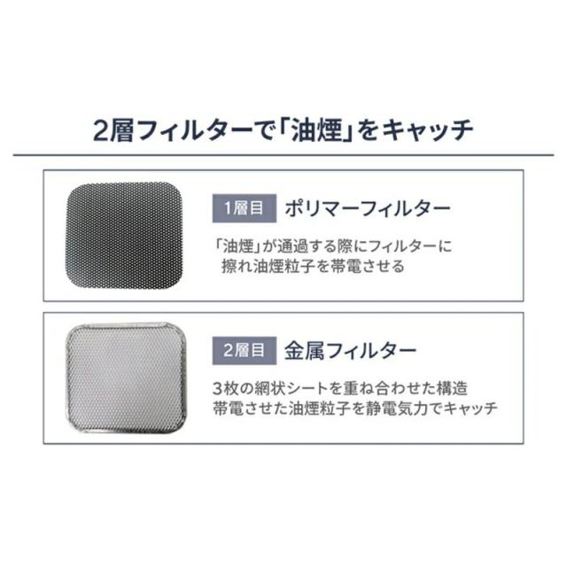 【10%超還元セレクト】卓上コンパクトレンジフード 卓上吸煙機 焼肉 無煙 卓上換気扇 小型 静音 USB充電式 脱臭 ポータブル 家庭用 屋内バーベキュー対応_8
