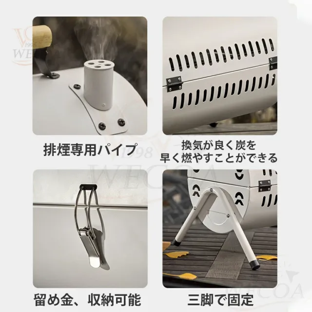 【10%超還元セレクト】バーベキューコンロ 折りたたみ 小型 2〜4人用 3〜6人用 BBQコンロ ステンレス 送料無料 ファイアグリル 焚き火台 焚火台 バーベキューグリル BBQグリル コンロ グリル おしゃれ コンパクト 収納 軽量 折り畳み_8
