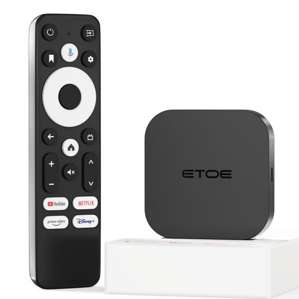 4K Android 11 TV ボックス Netflixストリーミング メディア プレーヤー  Wifi 2.4G 5G、モニター/プロジェクター用