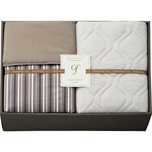 グランフランセ ヌーベル ウォッシャブルケット&クール接触冷感敷パット L8055055 (倉庫AN)の通販は