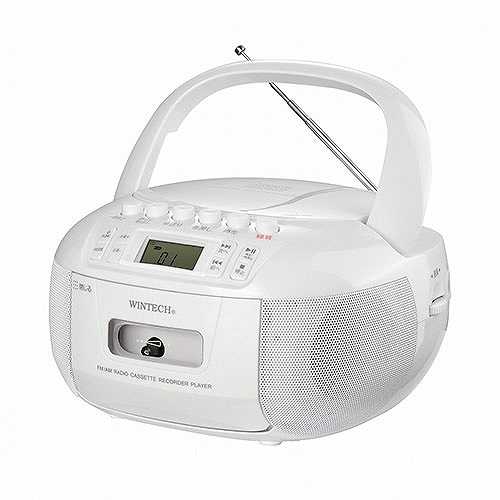 WINTECH CDラジカセ ホワイト CDR-YS1 (倉庫AN)の通販は