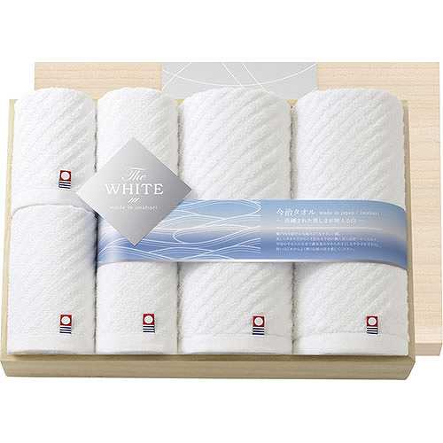 今治タオル 今治 ザ ホワイト 日本製 タオルセット(木箱入) L8039087 (倉庫AN)の通販は