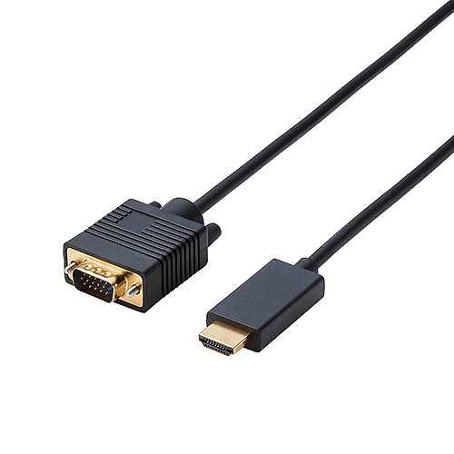 エレコム 変換ケーブル/HDMI-VGA/2.0m/ブラック CAC-HDMIVGA20BK (倉庫AN)の通販は