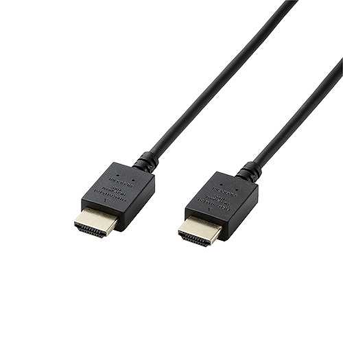 エレコム HDMIケーブル プレミアム 1m 4K対応 やわらか 小型コネクタ CAC-HDPY10BK CAC-HDPY10BK (倉庫AN)の通販は