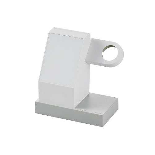 エレコム ワイヤレス充電器 7.5W マグネット式 スタンド 同時充電可 ホワイト W-MS05WH (倉庫AN)の通販は