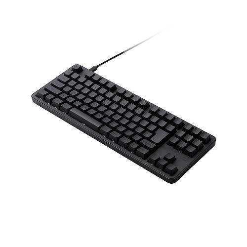 エレコム キーボード 有線 着脱式USBケーブル 赤軸 リニア テンキーレス ブラック TK-MC30UKLBK (倉庫AN)の通販は