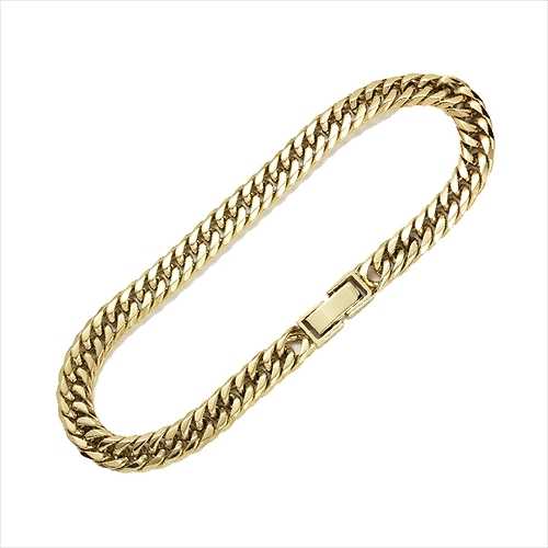 CrazyAngel 喜平ブレスレット 6面ダブル ブレスレット 20cm ステンレス メンズ ゴールド 金 チェーン ダブル クレイジーエンジェル 金属アレルギー 対応 ギフト 0021ca-984 (倉庫AN)の通販は 7,690円