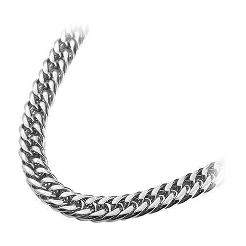 CrazyAngel ネックレスチェーン ステンレス316L 50cm 太め 幅8mm 厚み2.6mm シルバー 0035ca-995 (倉庫AN)の通販は