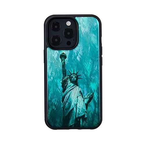 ikins 天然貝ケース for iPhone 13 Pro 自由の女神 I21062i13P (倉庫AN)の通販は