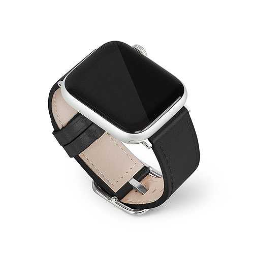 EGARDEN スクエアバックル本革バンド for Apple Watch 49/45/44/42mm ブラック EG24858AWBK (倉庫AN)の通販は 5,253円