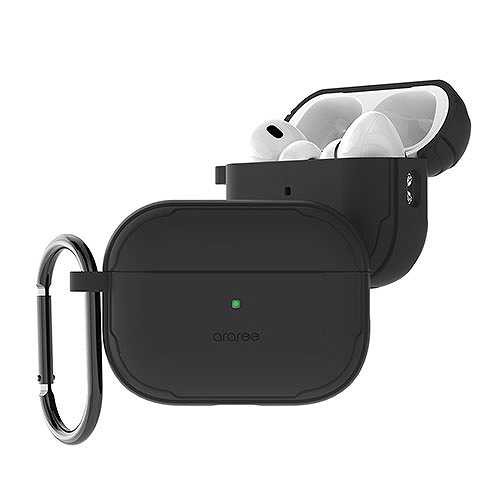 DUPLE ハイブリッドケース for AirPods Pro (第2/1世代)ブラック AR25115APP2 (倉庫AN)の通販は