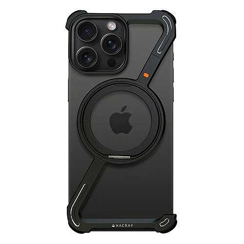HACRAY ハクライ 360 RingStandバンパー for iPhone14 Pro Max アルミ・ブラック HR26880i14PM (倉庫AN)の通販は