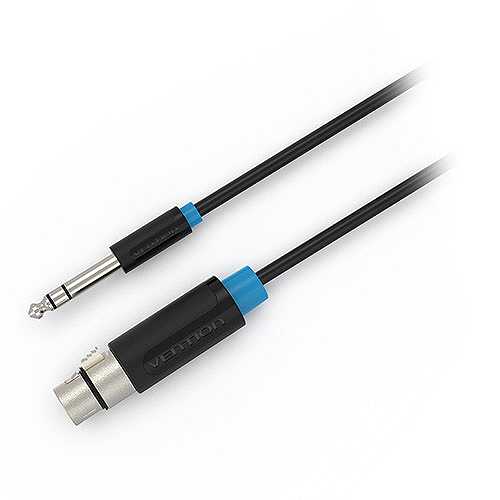 VENTION 6.5mm Male to XLR Female オーディオケーブル 15m ブラック BB-5763 (倉庫AN)の通販は