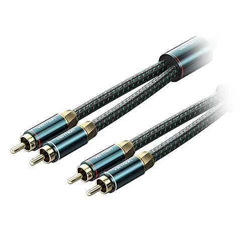 VENTION 2RCA Male to 2RCA Male オーディオケーブル Green 5m グリーン BC-0828 (倉庫AN)の通販は