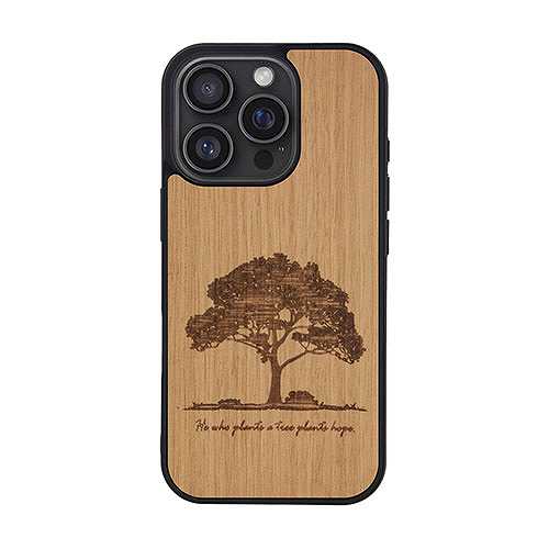 Man & Wood マンアンドウッド MagSafe対応天然木ケース for iPhone 16 Pro Tree I27062i16PR (倉庫AN)の通販は 6,150円