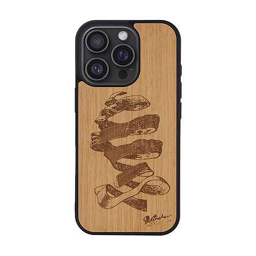 Man & Wood マンアンドウッド MagSafe対応天然木ケース for iPhone 16 Pro エッシャーの幻影 I27064i16PR (倉庫AN)の通販は 6,150円