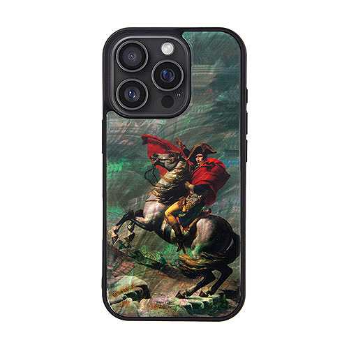 ikins アイキンス 天然貝ケース for iPhone 16 Pro ナポレオン サンベルナール峠 I27126i16PR (倉庫AN)の通販は