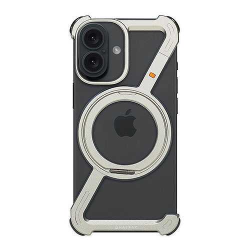 Hacray ハクライ 360 RingStandバンパー for iPhone 16 アルミ・シルバー HR27181i16 (倉庫AN)の通販は 6,180円