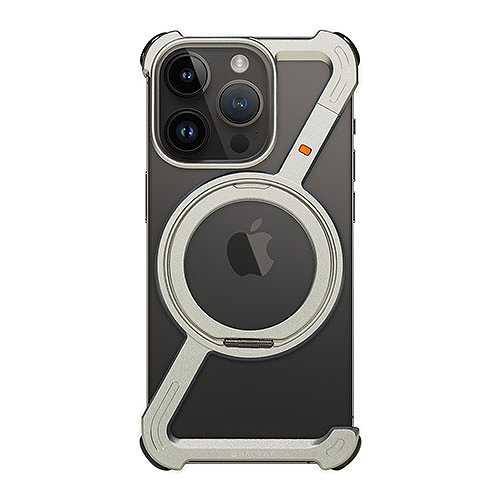 Hacray ハクライ 360 RingStandバンパー for iPhone 16 Pro アルミ・シルバー HR27182i16PR (倉庫AN)の通販は