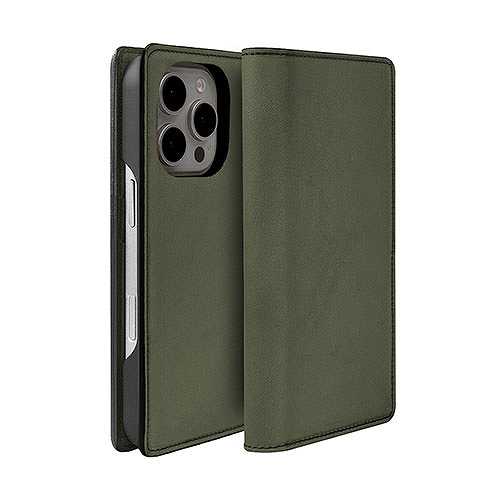 ABBI SIGNATURE LISCIO イタリアンレザー MagSafe対応ダイアリーケース for iPhone 16 Pro オリーバ ABS27390i16PR (倉庫AN)の通販は