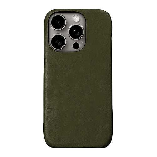 ABBI SIGNATURE LISCIO イタリアンレザー MagSafe対応バックカバー for iPhone 16 Pro Max オリーバ ABS27393i16PM (倉庫AN)の通販は